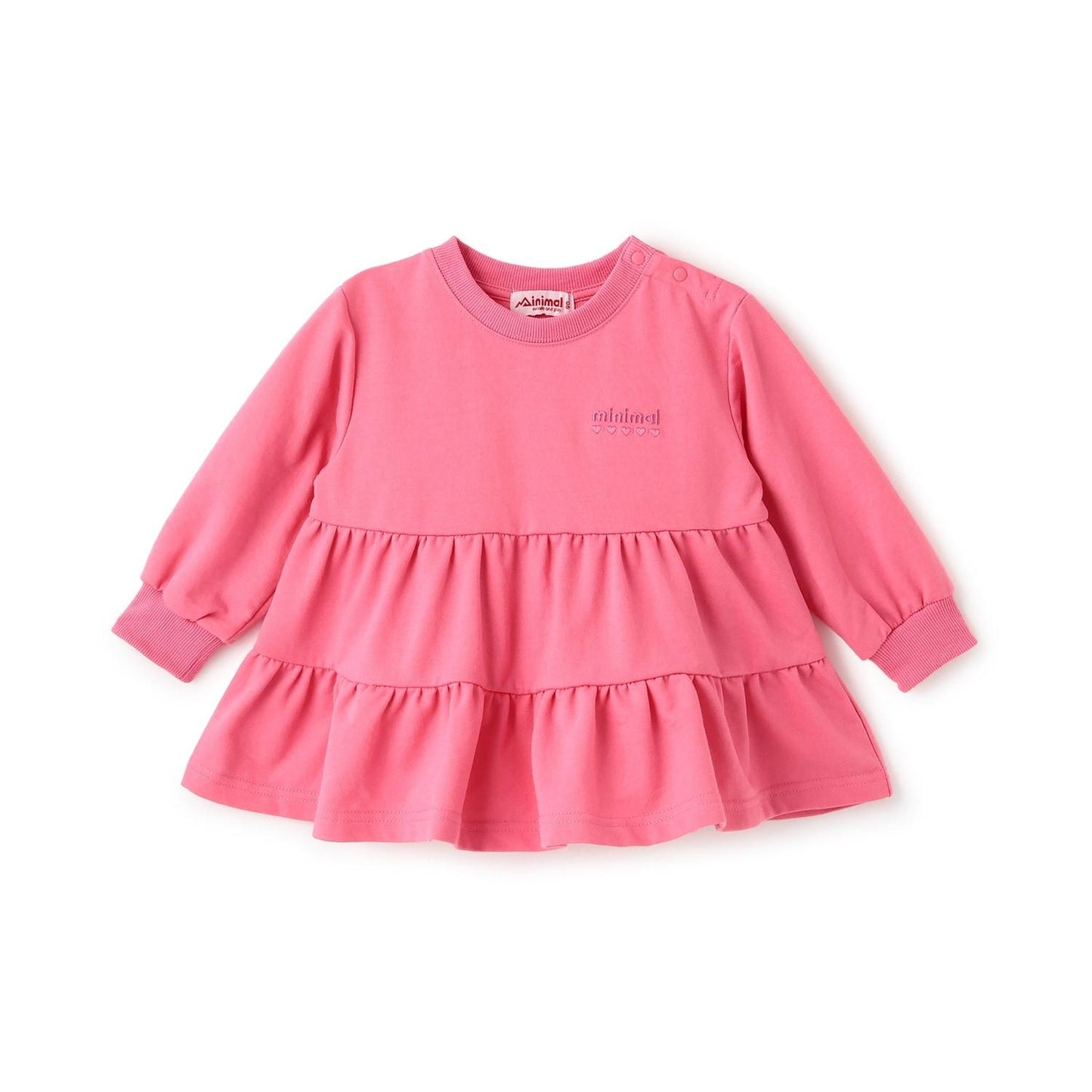 迷你薄絨分層連衣裙