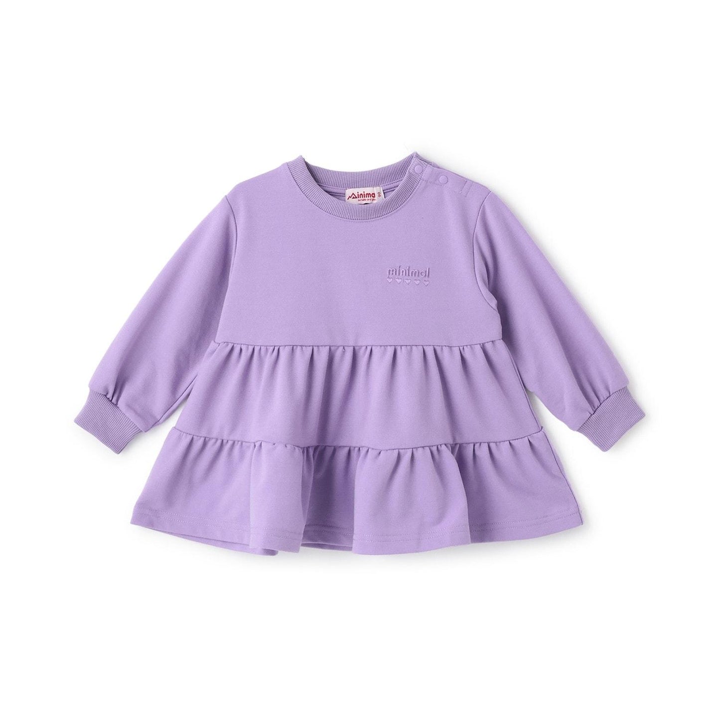 迷你薄絨分層連衣裙