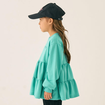 迷你薄絨分層連衣裙