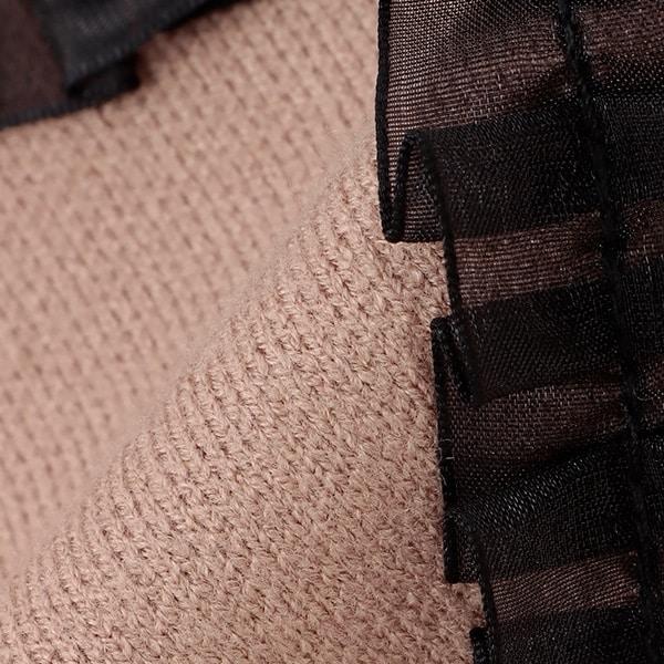 【像棉花糖般的穿著感】【可機洗】愛心蝴蝶結拼接圖案毛衣