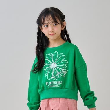 花卉植絨套頭衫