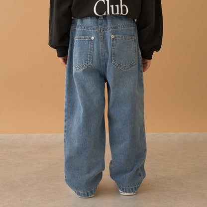 【LOVE DENIM】寬鬆直筒褲