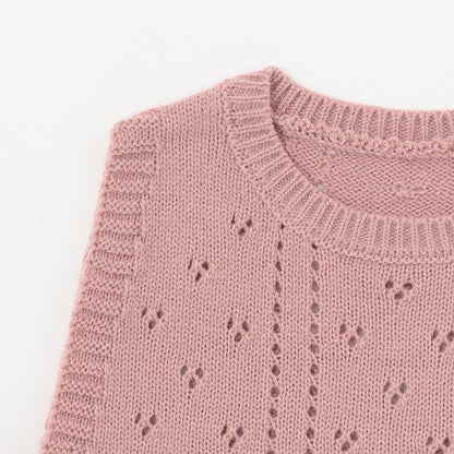 附針織背心兩用連體衣