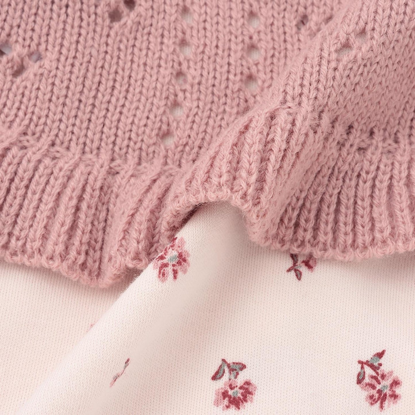 附針織背心兩用連體衣