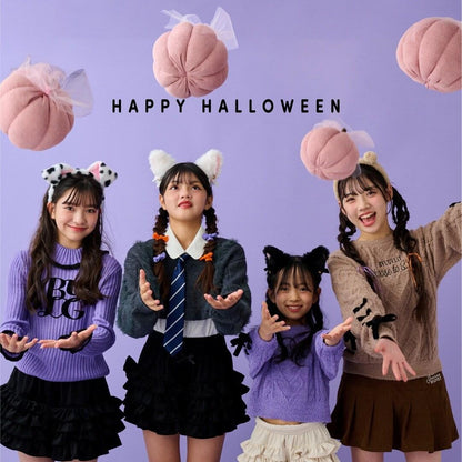 徽標刺繡羅紋針織衫