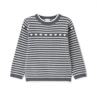 【柔軟蓬鬆】愛心羅紋針織衫