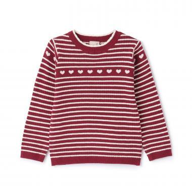 【柔軟蓬鬆】愛心羅紋針織衫