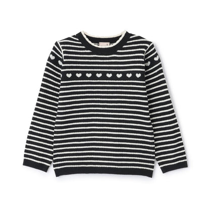 【柔軟蓬鬆】愛心羅紋針織衫