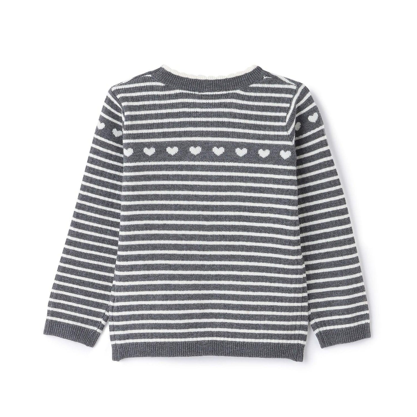 【柔軟蓬鬆】愛心羅紋針織衫