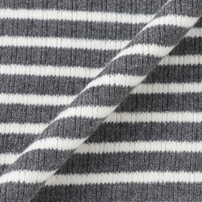 【柔軟蓬鬆】愛心羅紋針織衫