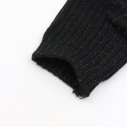 2WAY亮絲羅紋罩衫