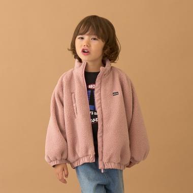 寬鬆廓形仿羊羔絨夾克