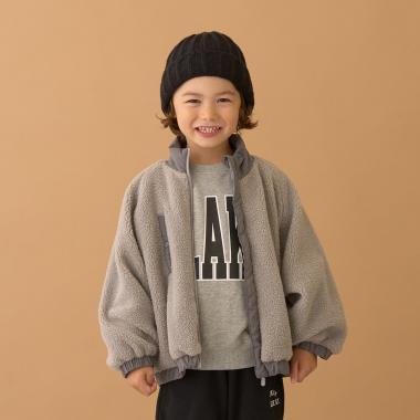 寬鬆廓形仿羊羔絨夾克