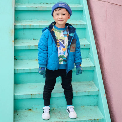 恐龍雙面可穿中棉夾克