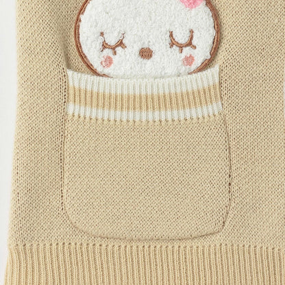 mimi醬毛圈繡貼布針織背心