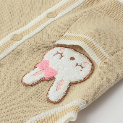 mimi醬毛圈繡貼布針織背心