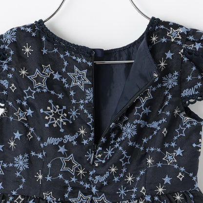 閃亮星星刺繡連衣裙