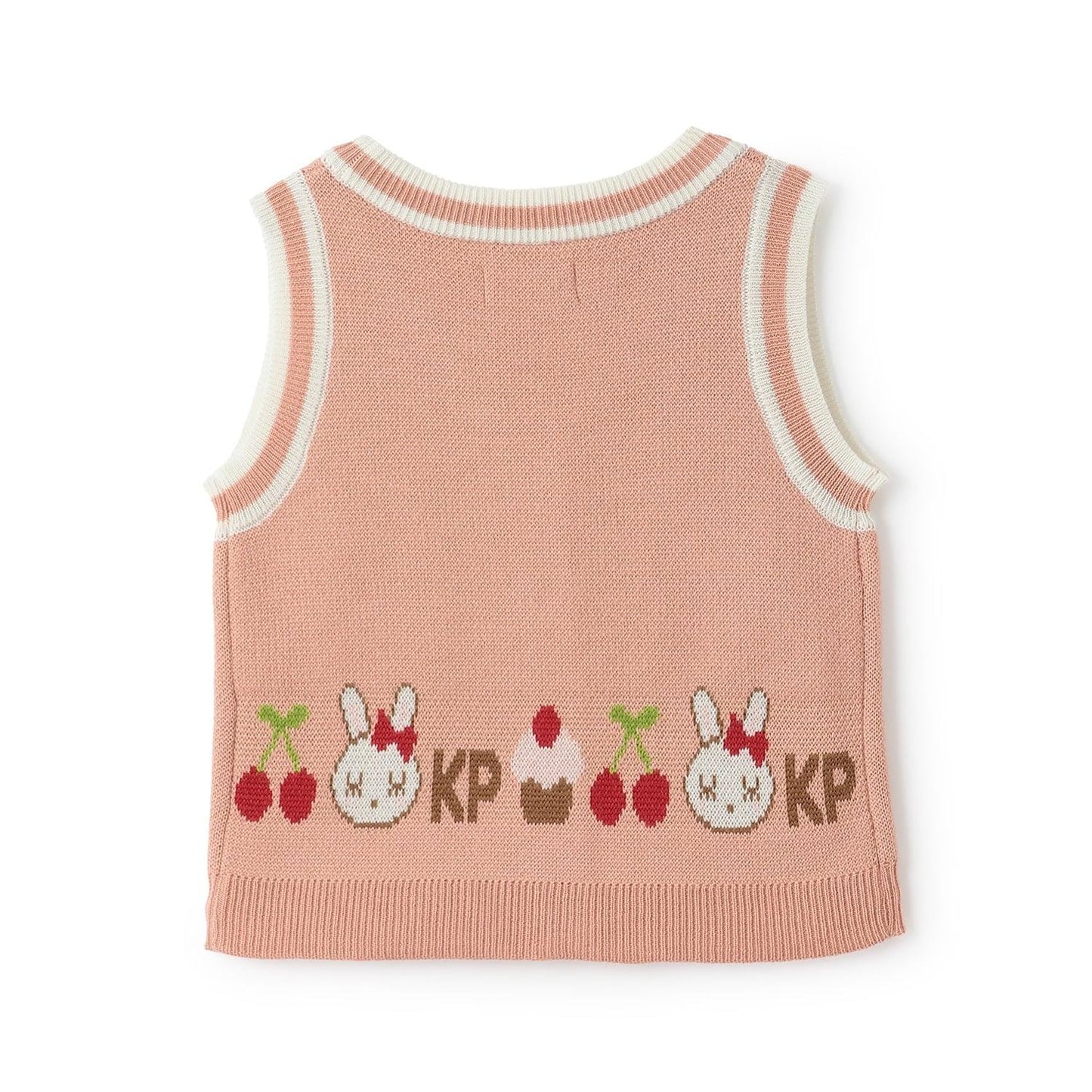 mimi醬毛圈繡貼布針織背心