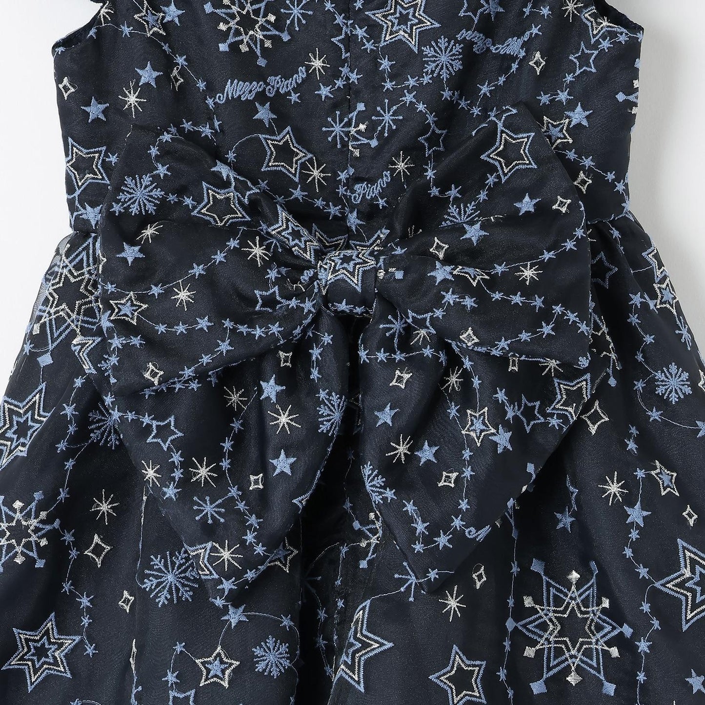 閃亮星星刺繡連衣裙
