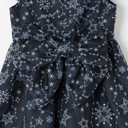 閃亮星星刺繡連衣裙
