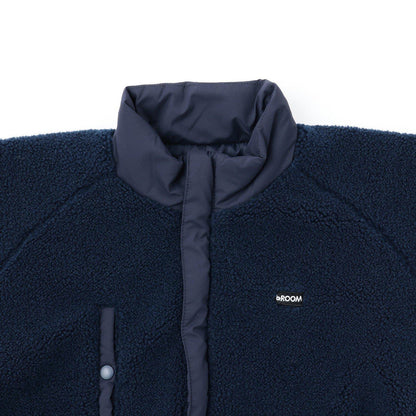 寬鬆廓形仿羊羔絨夾克