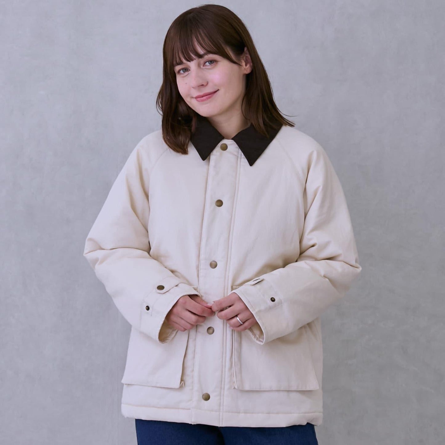 斜紋中棉長款大衣