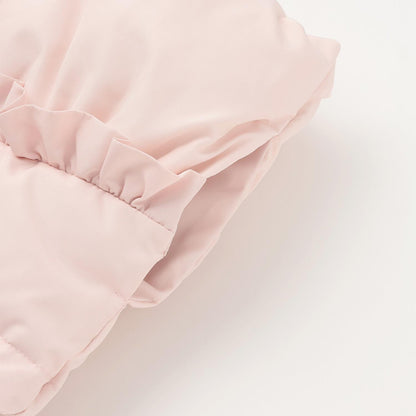 荷葉邊羽絨馬甲