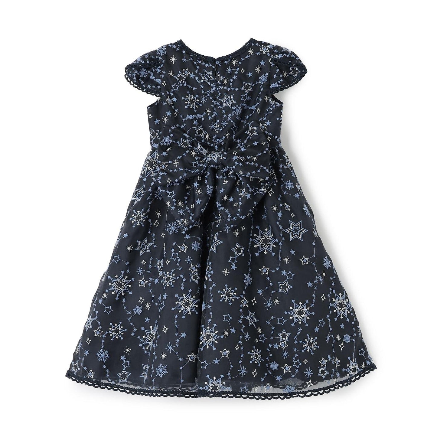 閃亮星星刺繡連衣裙
