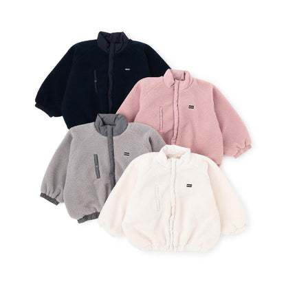 寬鬆廓形仿羊羔絨夾克