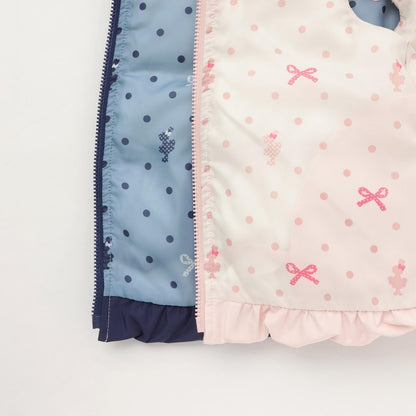 荷葉邊羽絨馬甲