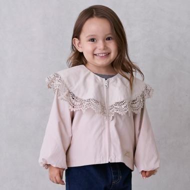 荷葉邊防風外套