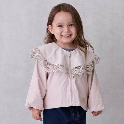 荷葉邊防風外套