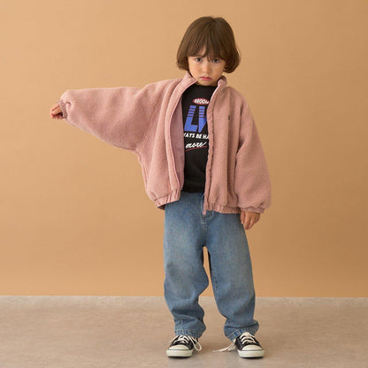 寬鬆廓形仿羊羔絨夾克