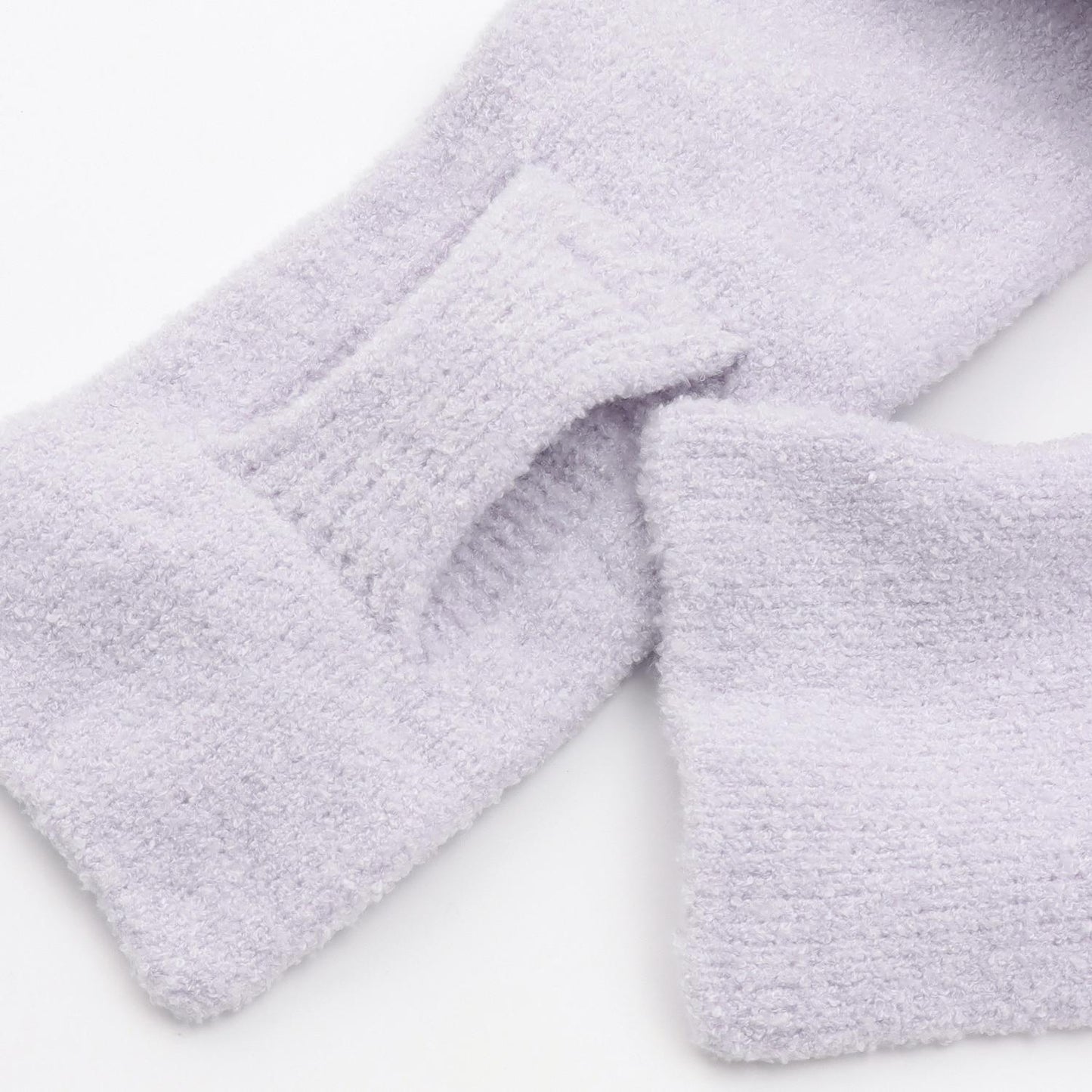 蝴蝶結棉花糖針織圍巾