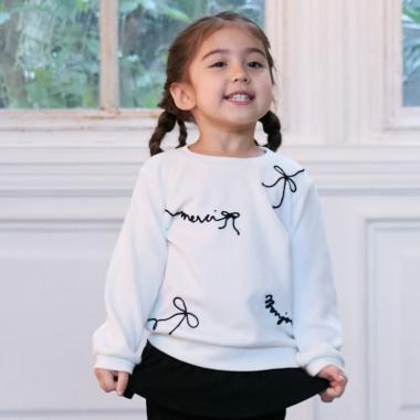 logo刺繡長袖T恤