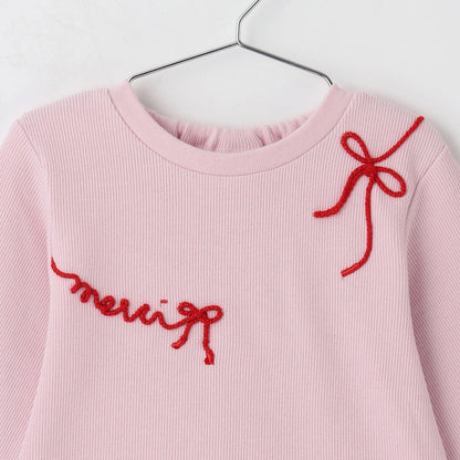 logo刺繡長袖T恤
