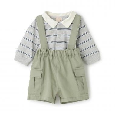 揹帶工裝褲套裝