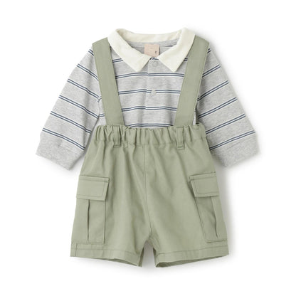 揹帶工裝褲套裝