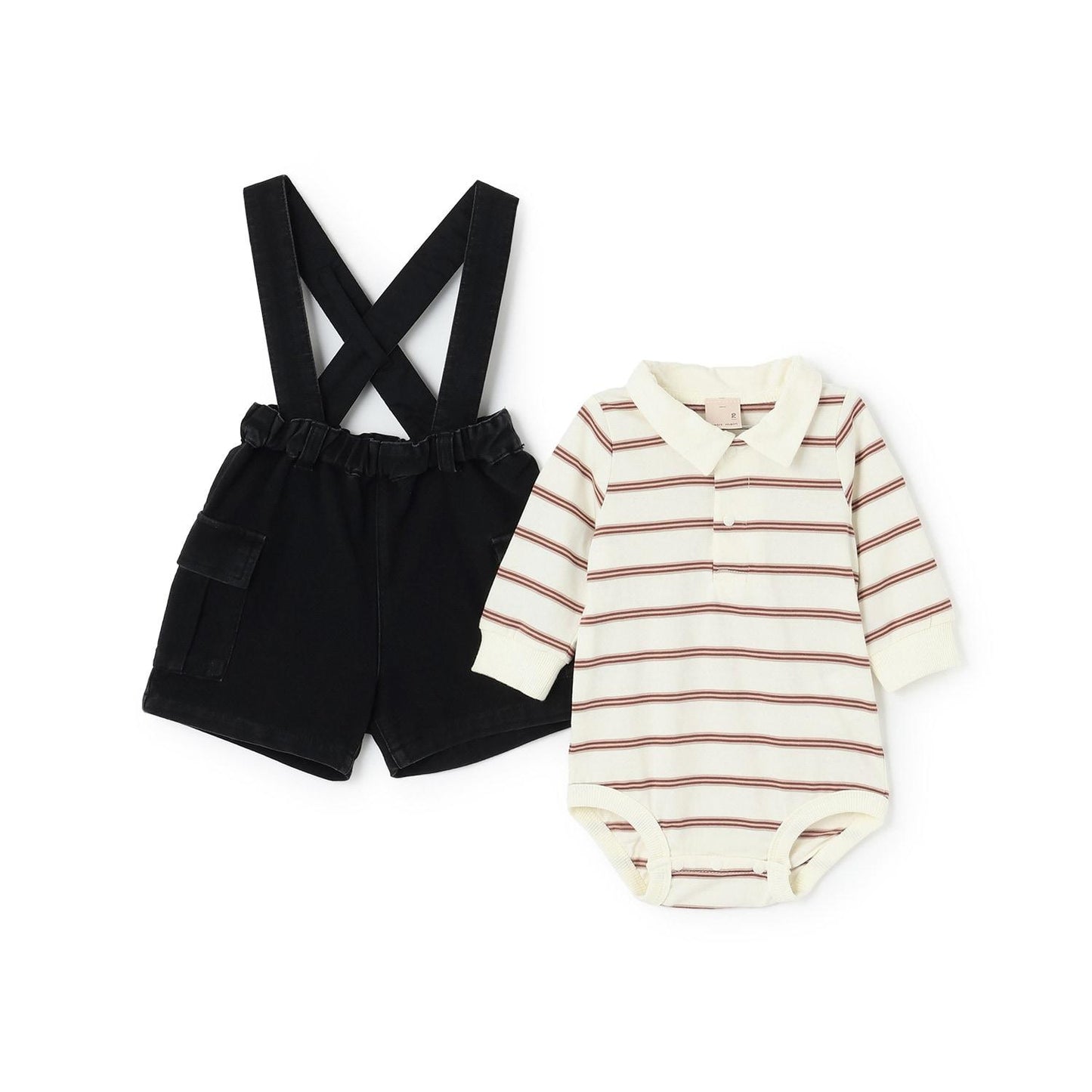 揹帶工裝褲套裝