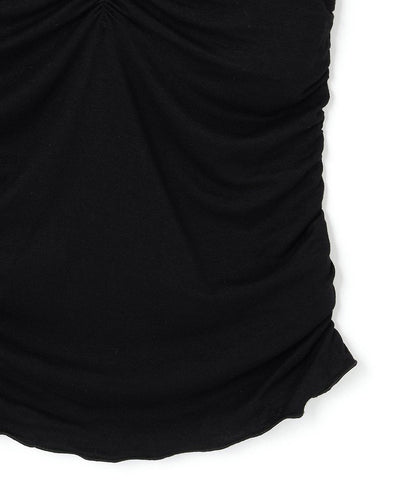 肩帶蝴蝶結褶皺吊帶背心【韓國時尚】