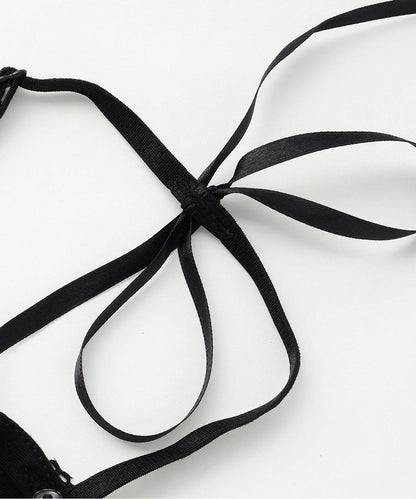 肩帶蝴蝶結褶皺吊帶背心【韓國時尚】