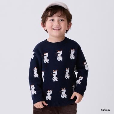 【《迪士尼》】雪寶/全印花針織衫