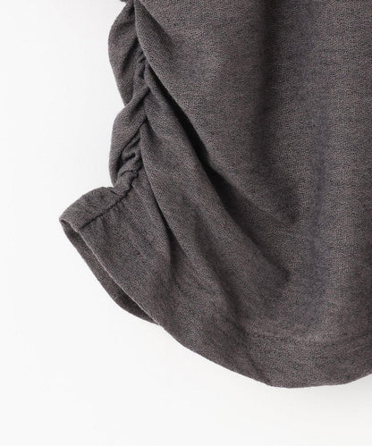 蝴蝶結褶皺一字肩上衣【韓國時尚】