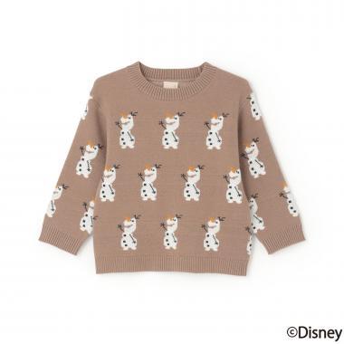 【《迪士尼》】雪寶/全印花針織衫