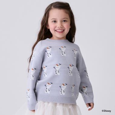 【《迪士尼》】雪寶/全印花針織衫