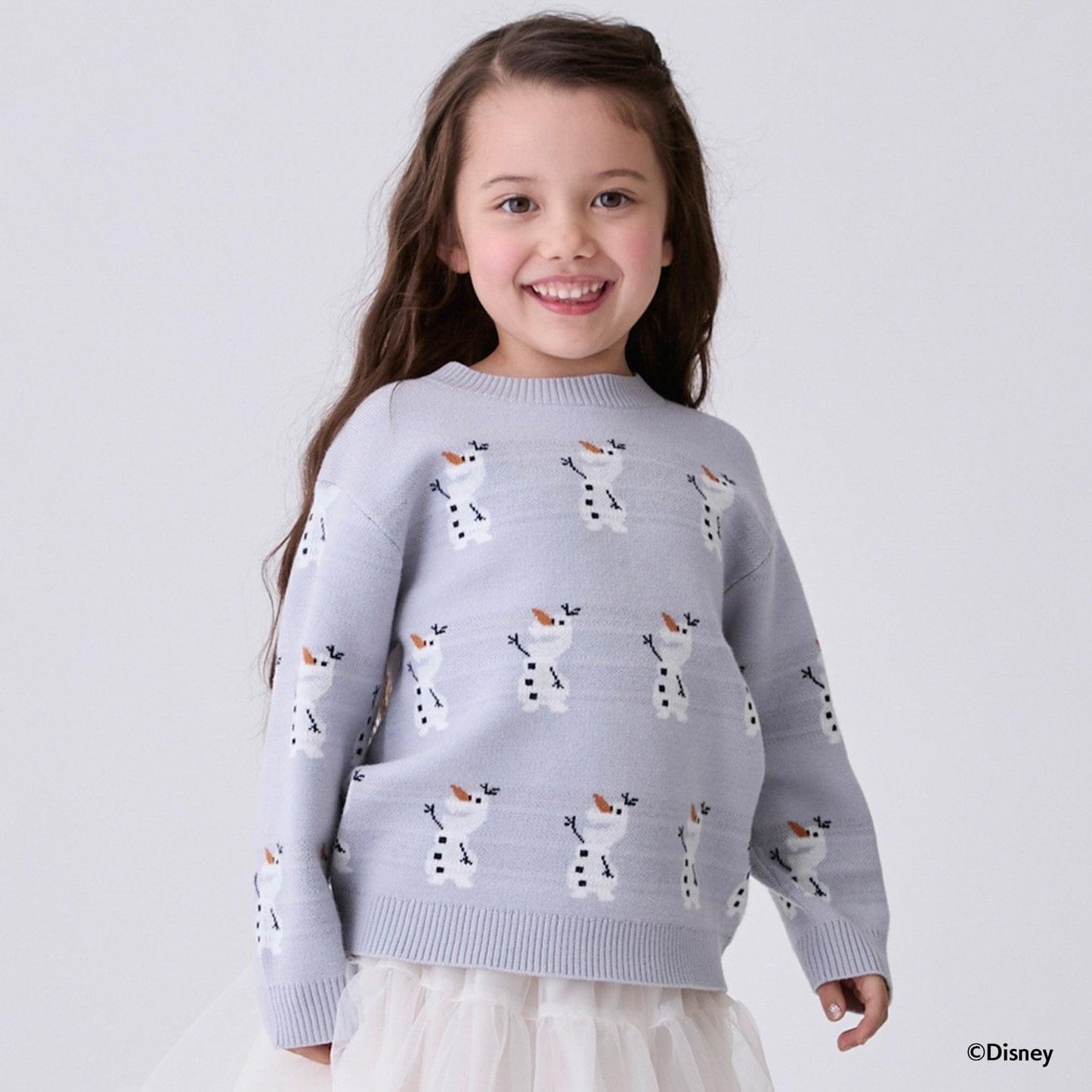 【《迪士尼》】雪寶/全印花針織衫