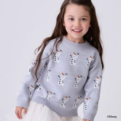 【《迪士尼》】雪寶/全印花針織衫
