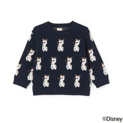 【《迪士尼》】雪寶/全印花針織衫