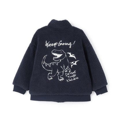 恐龍絨面飛行夾克