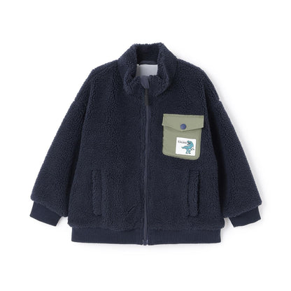 恐龍絨面飛行夾克